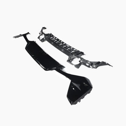 BMW 3 Series G20 (2022–present) G20 LCI 340 MP Rear Diffuser With Silver Tips Gloss Black