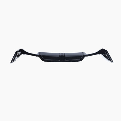 BMW 3 Series G20 (2022–present) G20 LCI 340 MP Rear Diffuser With Silver Tips Gloss Black