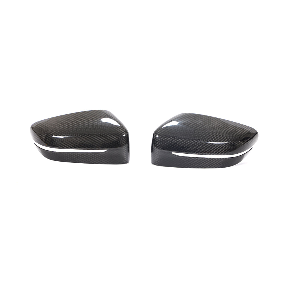 OEM Style Carbon Fiber ADD ON Mirror Caps for BMW G30 G31 Pre-LCI G11 G12 LCI (2017–2020)