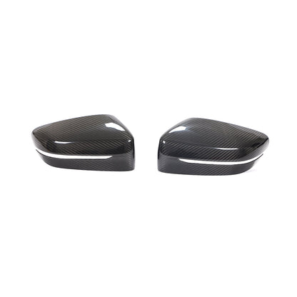 OEM Style Carbon Fiber ADD ON Mirror Caps for BMW G30 G31 Pre-LCI G11 G12 LCI (2017–2020)