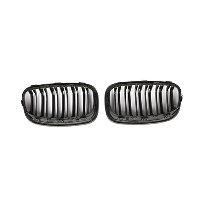 Matte Dual Slat Carbon Fiber Front Grille for BMW 1 Series F20, F21 Pre-LCI (2011-2015)