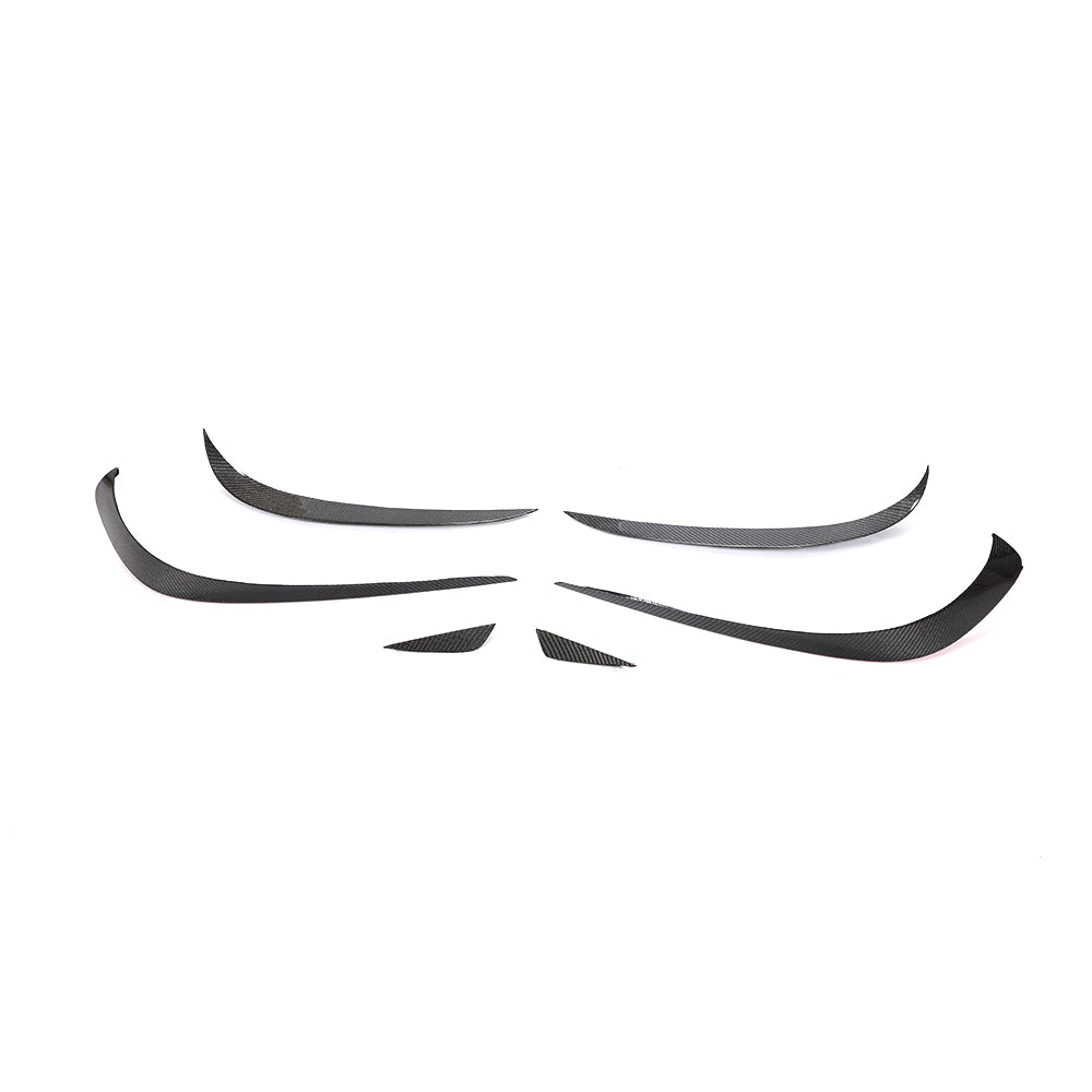 ST Style Carbon Fiber Front Bumper Splitter Canards for Mercedes Benz CLS C218 Facelift (2015–2017)