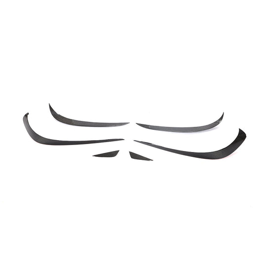ST Style Carbon Fiber Front Bumper Splitter Canards for Mercedes Benz CLS C218 Facelift (2015–2017)