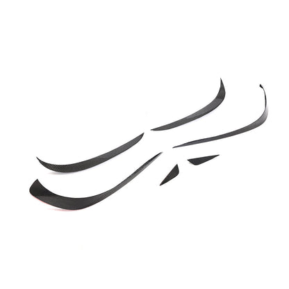 ST Style Carbon Fiber Front Bumper Splitter Canards for Mercedes Benz CLS C218 Facelift (2015–2017)