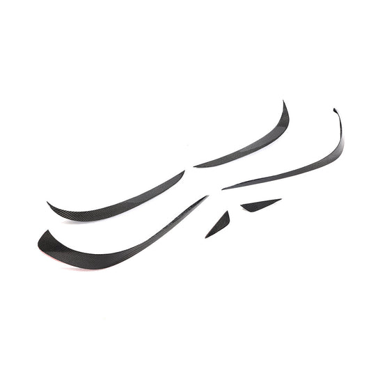 ST Style Carbon Fiber Front Bumper Splitter Canards for Mercedes Benz CLS C218 Facelift (2015–2017)