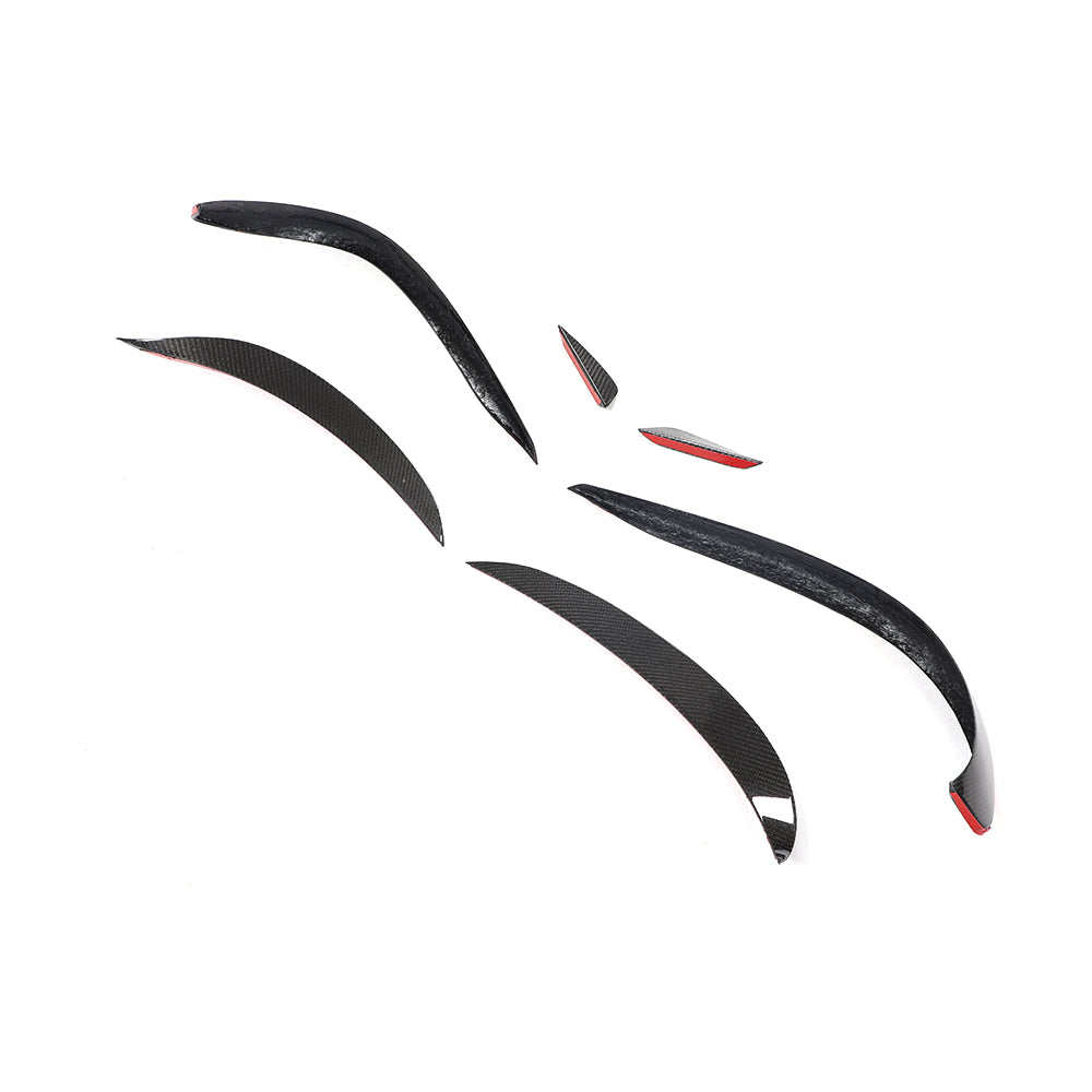 ST Style Carbon Fiber Front Bumper Splitter Canards for Mercedes Benz CLS C218 Facelift (2015–2017)