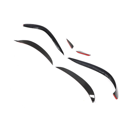 ST Style Carbon Fiber Front Bumper Splitter Canards for Mercedes Benz CLS C218 Facelift (2015–2017)