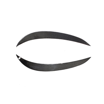 ST Style Carbon Fiber Front Bumper Splitter Canards for Mercedes Benz CLS C218 Facelift (2015–2017)