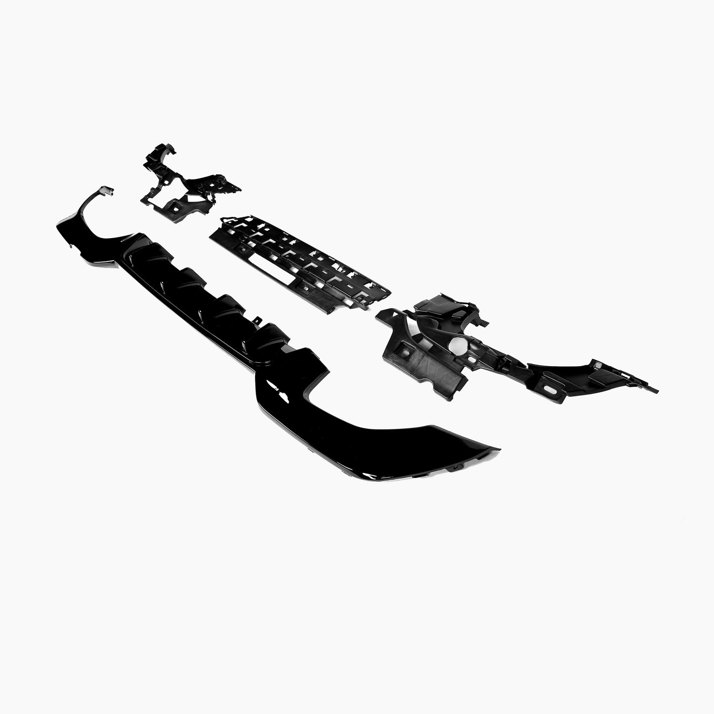 BMW 3 Series G20 (2019–present) 340i Rock Rear Diffuser/For M-Tech Gloss Black