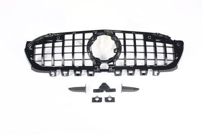 Gloss Black Front Grille For Mercedes Benz A-Class W177 (2018+)