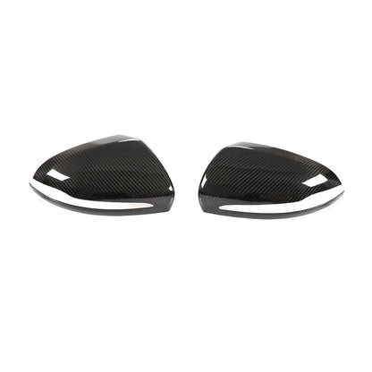 Carbon Fiber ADD ON Side Rearview Mirror Cap Cover Trim for RHD Mercedes Benz C/E/S class universal 15-19