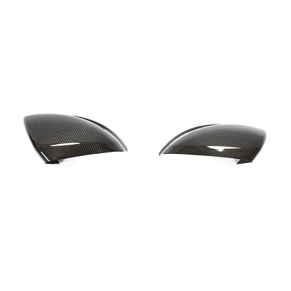Carbon Fiber ADD ON Side Rearview Mirror Cap Cover Trim for RHD Mercedes Benz C/E/S class universal 15-19
