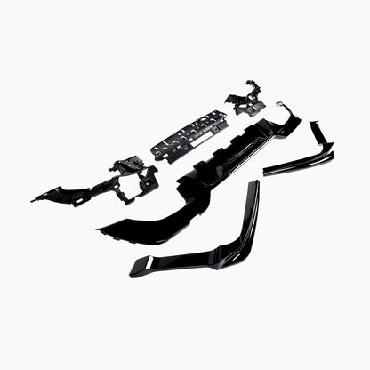 BMW 3 Series G20 (2019–present) MPC Rear Diffuser With 340 Sliver Tips/For M-Tech Gloss Black
