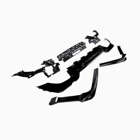 BMW 3 Series G20 (2019–present) MPC Rear Diffuser With 340 Sliver Tips/For M-Tech Gloss Black