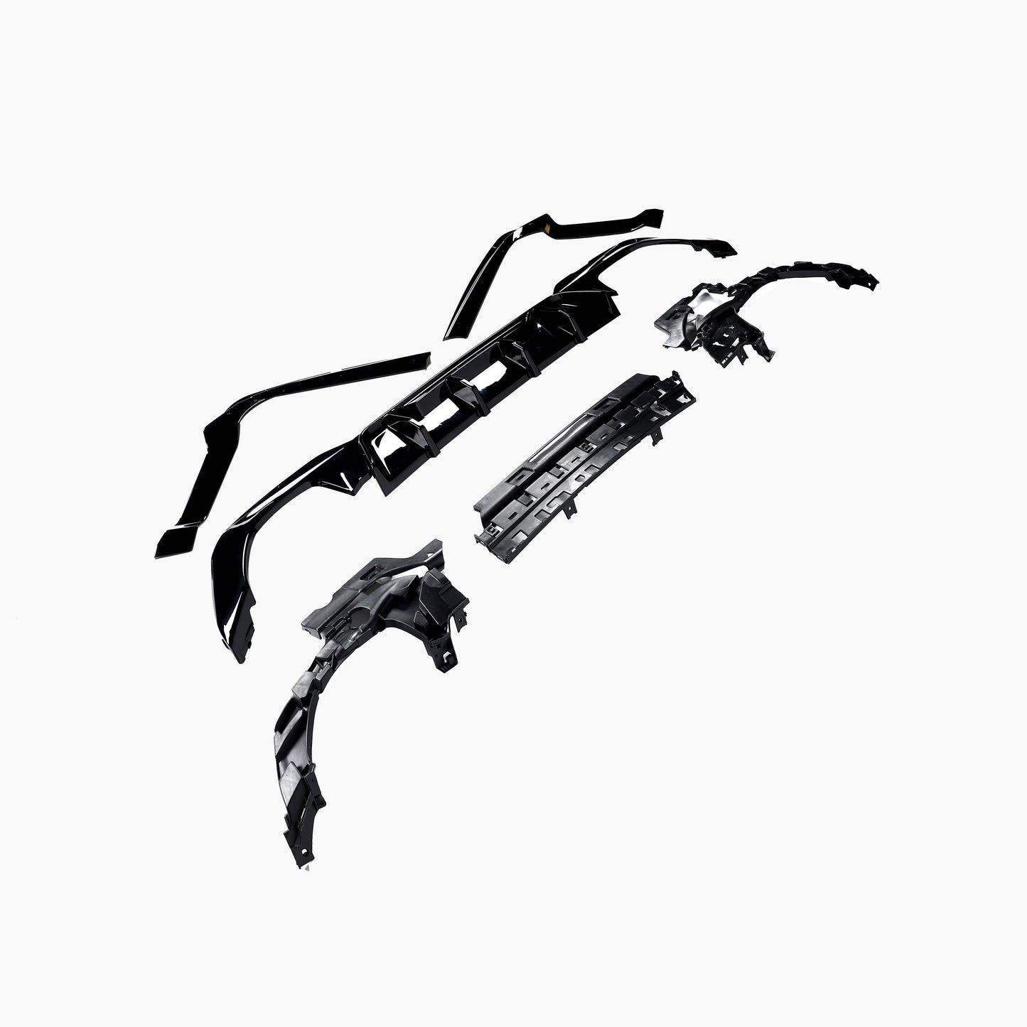 BMW 3 Series G20 (2019–present) MPC Rear Diffuser With 340 Sliver Tips/For M-Tech Gloss Black