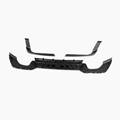 BMW 3 Series G20 (2019–present) MPC Rear Diffuser With Rock Sliver Tips/For M-Tech Gloss Black