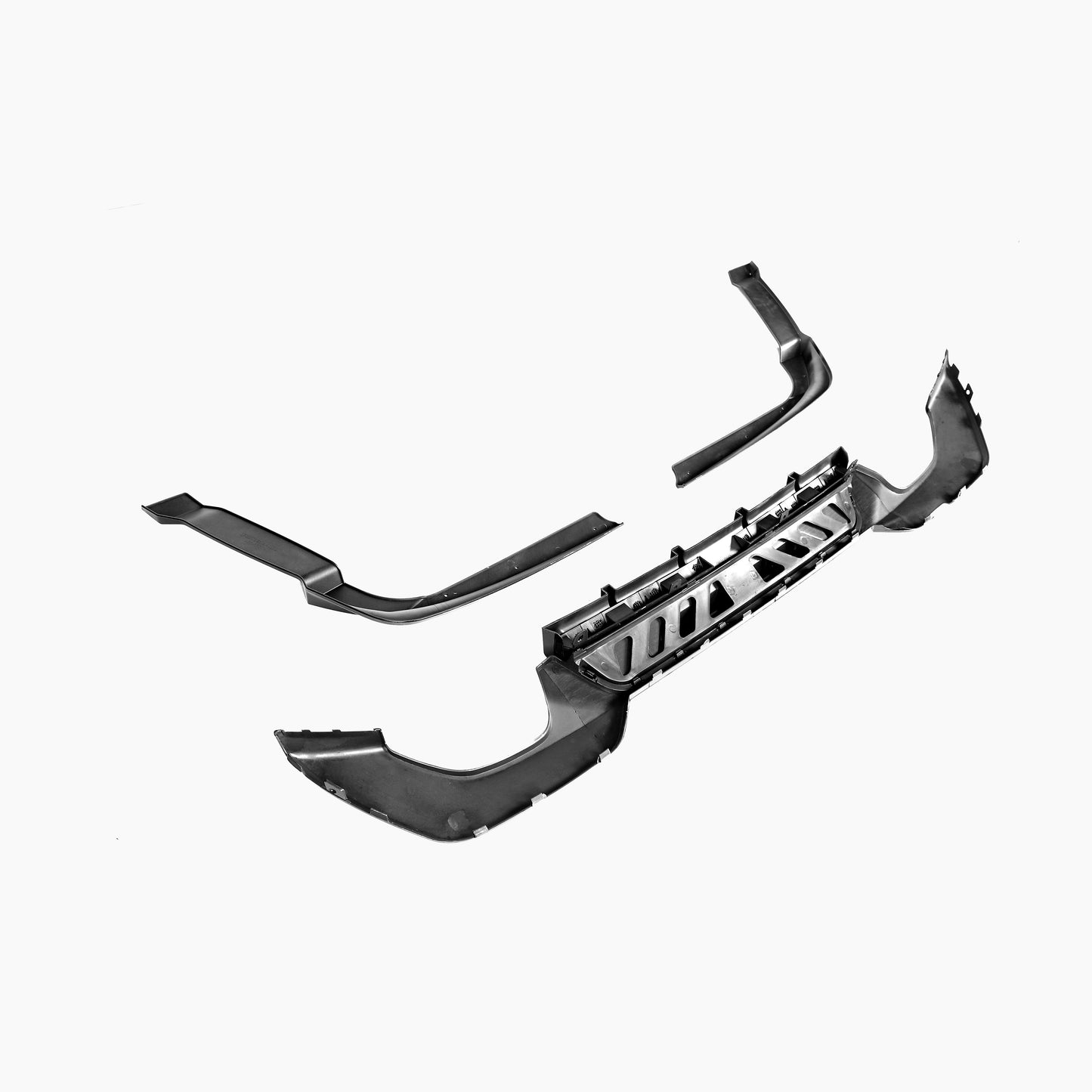 BMW 3 Series G20 (2019–present) MPC Rear Diffuser With Rock Sliver Tips/For M-Tech Gloss Black