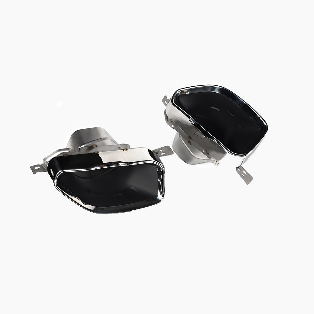 BMW 3 Series G20 (2022–present) G20 LCI 340 Rear Diffuser With Silver Tips Gloss Black