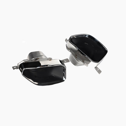BMW 3 Series G20 (2022–present) G20 LCI 340 Rear Diffuser With Silver Tips Gloss Black