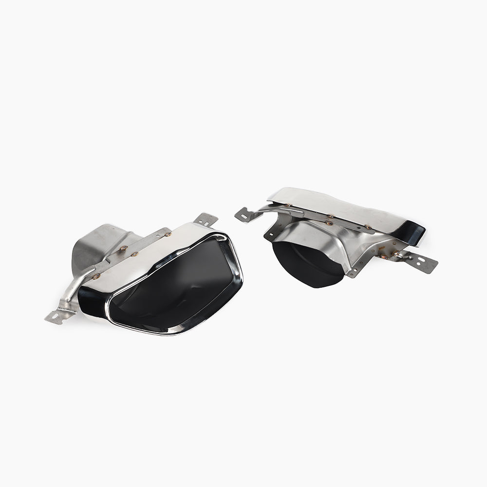 BMW 3 Series G20 (2022–present) G20 LCI 340 Rear Diffuser With Silver Tips Gloss Black