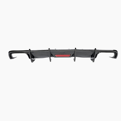 Kabul Style Carbon Fiber Rear Diffuser Dual Exhaust for Audi A4 B9 Pre-LCI (2016-2019)