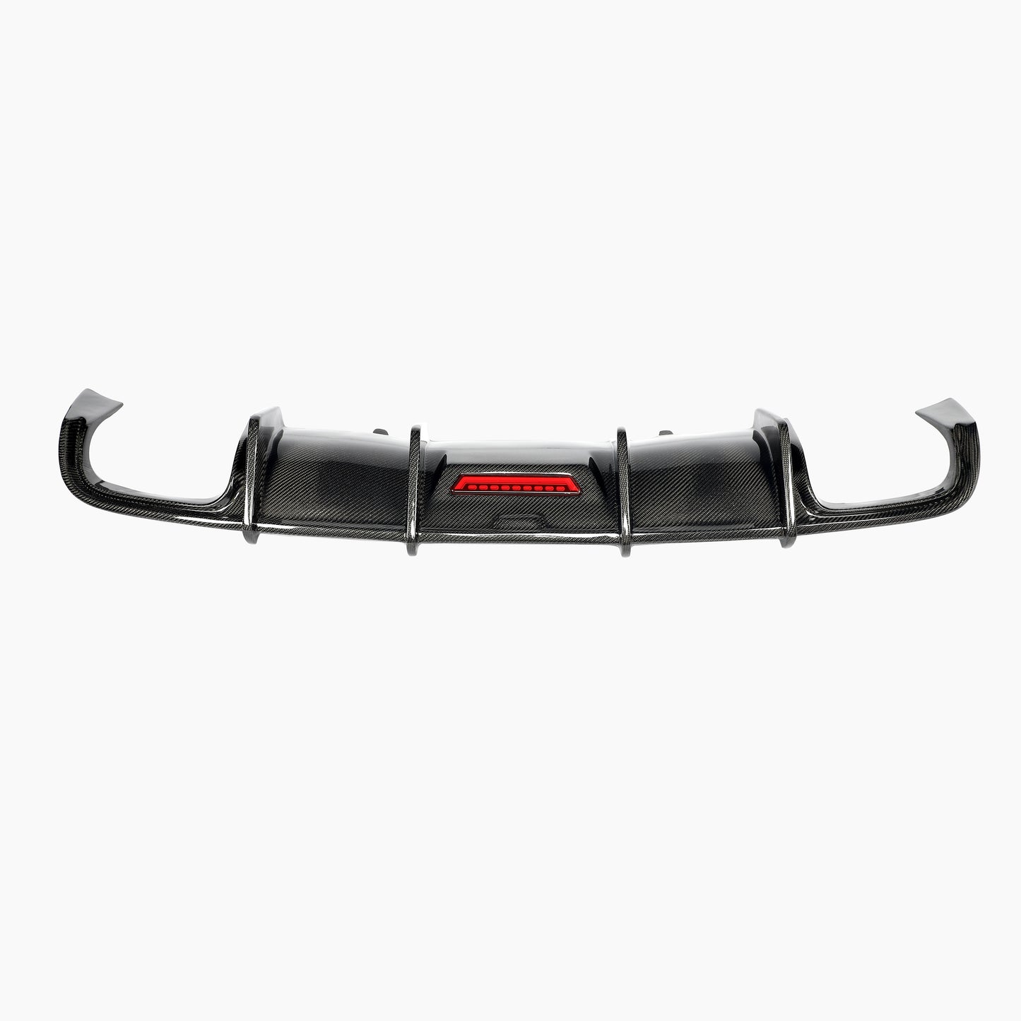 Kabul Style Carbon Fiber Rear Diffuser Dual Exhaust for Audi A4 B9 Pre-LCI (2016-2019)