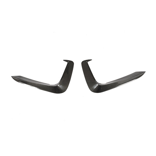 KB Style Carbon Fiber Front Canards for Audi A5 / S5 B9 Pre-LCI (2017-2019)