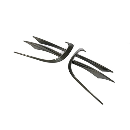 ST Style Carbon Fiber Front Splitters for Mercedes Benz CLS C257 Pre-Facelift (2018–2020)