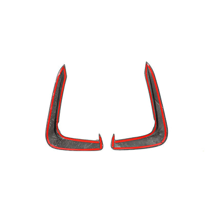KB Style Carbon Fiber Front Canards for Audi A5 / S5 B9 Pre-LCI (2017-2019)