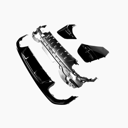 BMW 4 Series Gran Coupe G26 (2021–present) 440i MP Competition Rear Diffuser For G26(4D Gloss Black