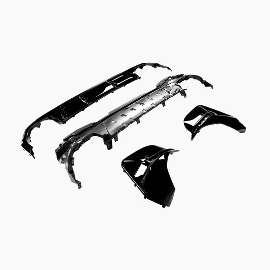 BMW 4 Series Gran Coupe G26 (2021–present) 440i MP Competition Rear Diffuser For G26(4D Gloss Black