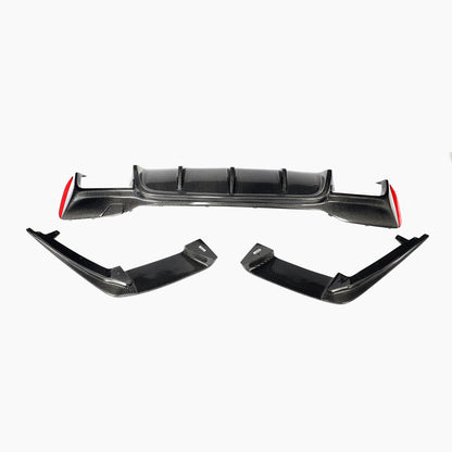 ST Style Carbon Fiber Rear Diffuser for BMW 5 Series G30/G31 Pre-LCI M Sport (2017–2020)