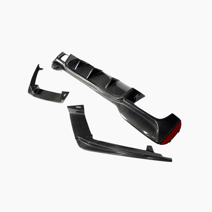 ST Style Carbon Fiber Rear Diffuser for BMW 5 Series G30/G31 Pre-LCI M Sport (2017–2020)