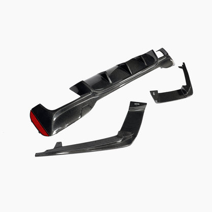 ST Style Carbon Fiber Rear Diffuser for BMW 5 Series G30/G31 Pre-LCI M Sport (2017–2020)
