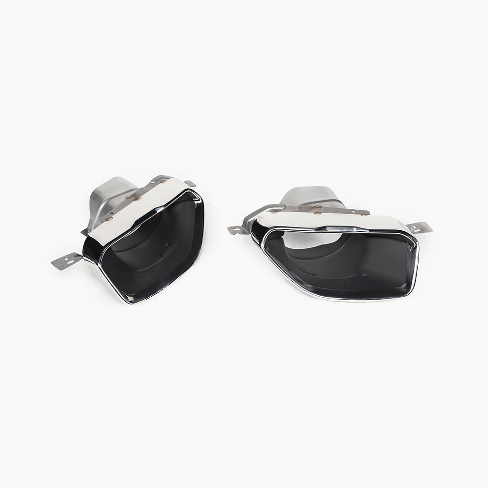 BMW 3 Series G20 (2022–present) G20 LCI 340 MP Rear Diffuser With Silver Tips Gloss Black