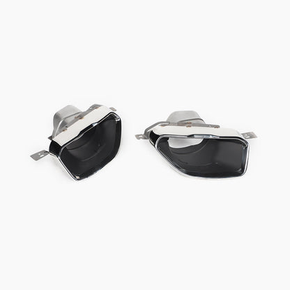 BMW 3 Series G20 (2022–present) G20 LCI 340 MP Rear Diffuser With Silver Tips Gloss Black