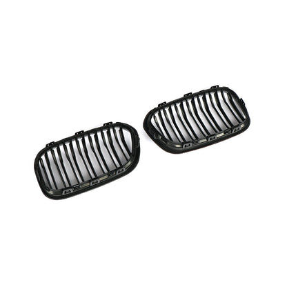 Matte Dual Slat Carbon Fiber Kidney Grille for BMW 1 Series F20, F21 LCI (2015-2019)