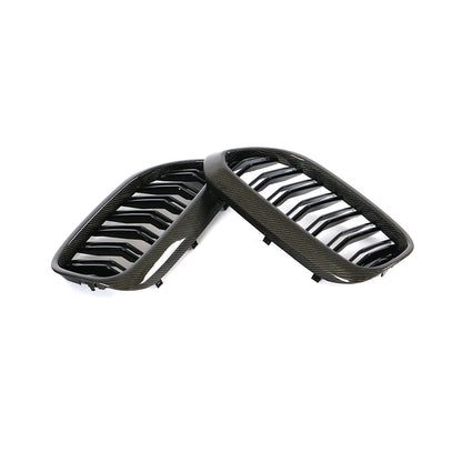 ST Style Gloss Black Dual Slat Front Grille for BMW 5 Series G30 G31, F90 M5 Pre-LCI (2017–2020)