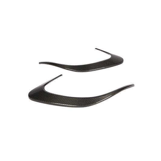 ST Style Carbon Fiber Rear Splitter Canards for Mercedes Benz CLS C257 Pre‑Facelift (2018–2020)