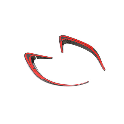 ST Style Carbon Fiber Rear Splitter Canards for Mercedes Benz CLS C257 Pre‑Facelift (2018–2020)