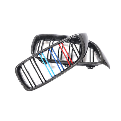 Dual Slat Carbon Fiber Front Grille for BMW M3 M4, 4 Series F80/F82/F83/F32/F33/F36 (2014-2020)