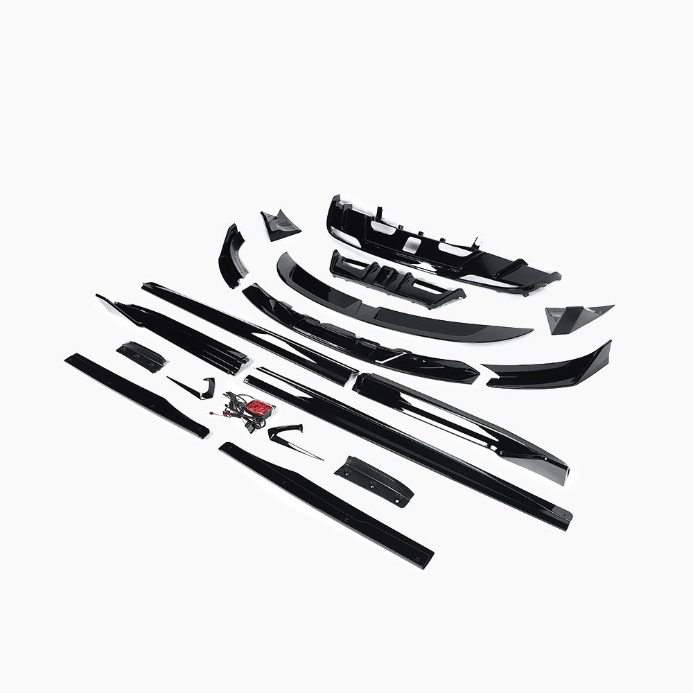 Tesla Model 3 Model3 Turbo Aerokit With LED Light/Gloss Black
