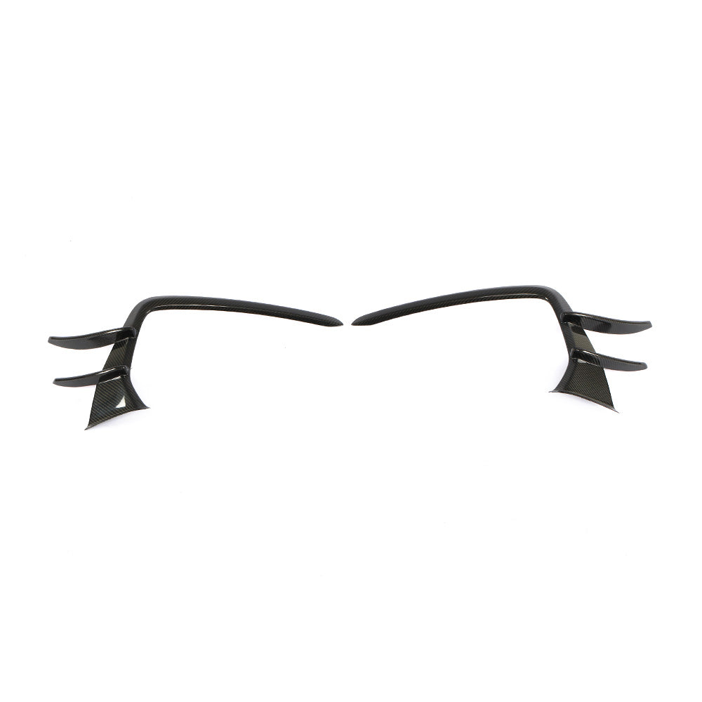 ST Style Carbon Fiber Front Canards For Audi A7 Sline / S7 C8 (2019–2024)