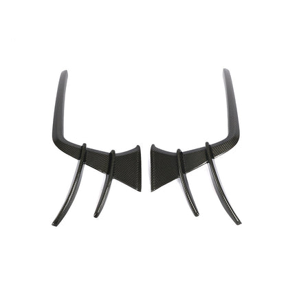 ST Style Carbon Fiber Front Canards For Audi A7 Sline / S7 C8 (2019–2024)