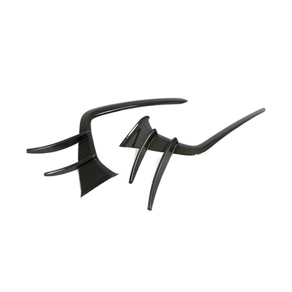 ST Style Carbon Fiber Front Canards For Audi A7 Sline / S7 C8 (2019–2024)