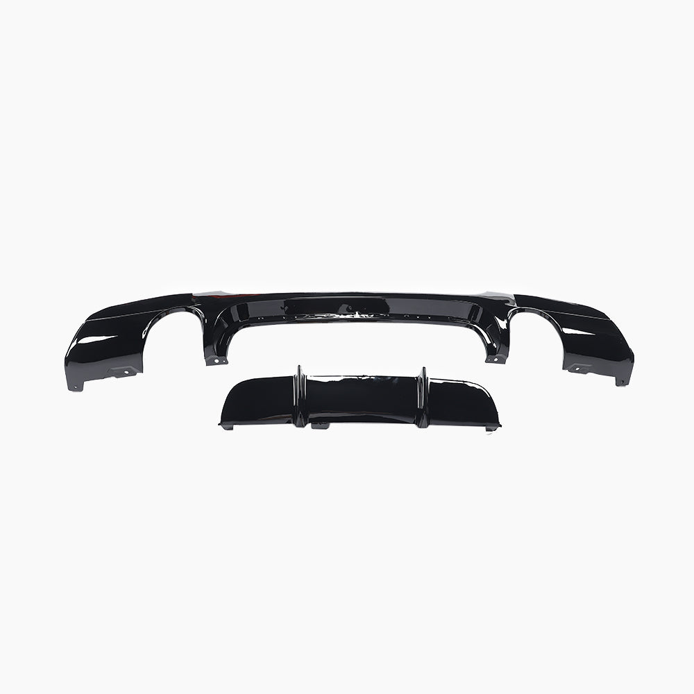 BMW 3 Series E90 (2009–2012) M-Performance Rear Diffuser/For M-Tech Gloss Black