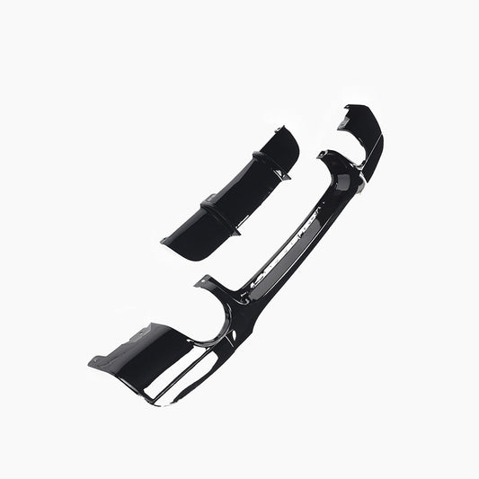 MP Style Gloss Black Diffuser for BMW 3 Series E90 (2005-2008)(Double Single Out)