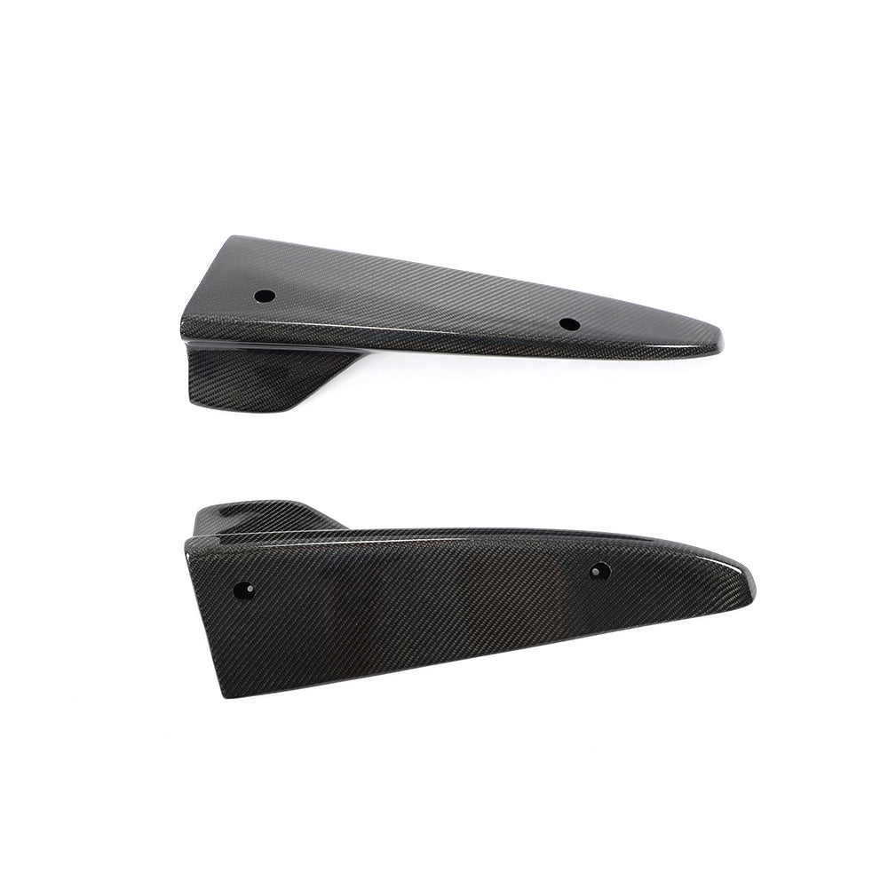 Carbon Fiber Rear Bumper Lip Splitters Aprons Flaps for Mercedes Benz C class W205 C63 AMG sedan (2014-2018)
