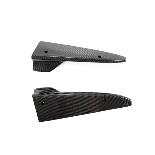 Carbon Fiber Rear Bumper Lip Splitters Aprons Flaps for Mercedes Benz C class W205 C63 AMG sedan (2014-2018)