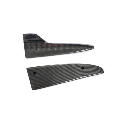 Carbon Fiber Rear Bumper Lip Splitters Aprons Flaps for Mercedes Benz C class W205 C63 AMG sedan (2014-2018)